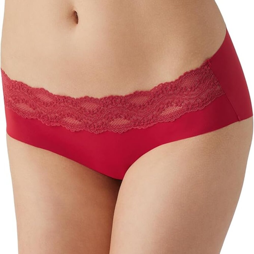 B.tempt’d Women’s B.bare Hipster Panty Haute Red Large